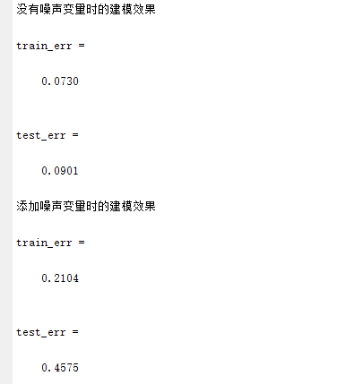 噪声变量对BP神经网络建模效果