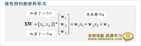 线性回归的矩阵形式