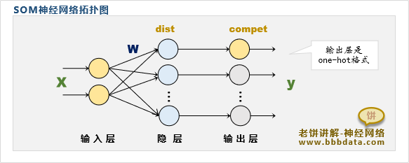 SOM神经网络拓扑图