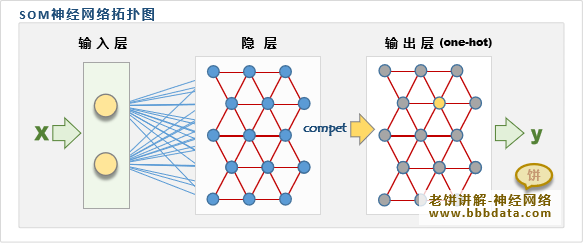 SOM神经网络拓扑图